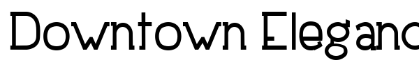 Downtown Elegance font preview